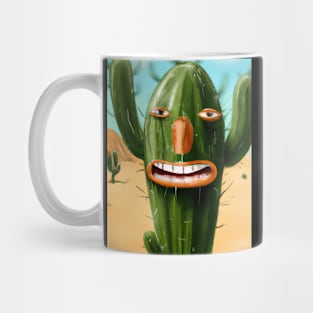 Laughing cactus in the desert Mug